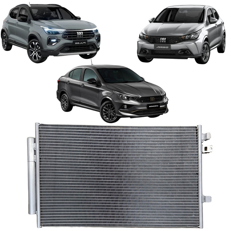 CONDENSADOR AR CONDICIONADO FIAT ARGO / CRONOS / PULSE