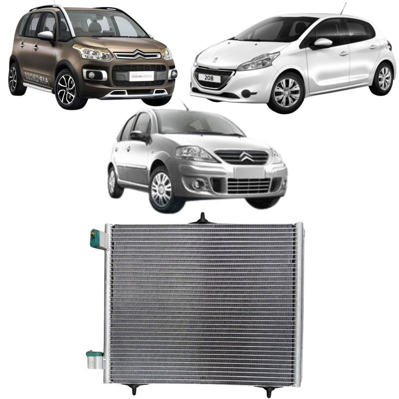 CONDENSADOR AR CONDICIONADO  AIR CROSS / C3 / PEUGEOT 208