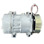 COMPRESSOR Ar Condicionado SANDEN 7H15 SCANIA 8PK 24V - 3
