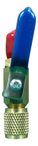Válvula Ar Condicionado Com Registro Bola 1/4m Sae X 1/4f - 3