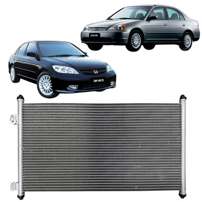 CONDENSADOR AR CONDICIONADO HONDA CIVIC 2001 até 2006
