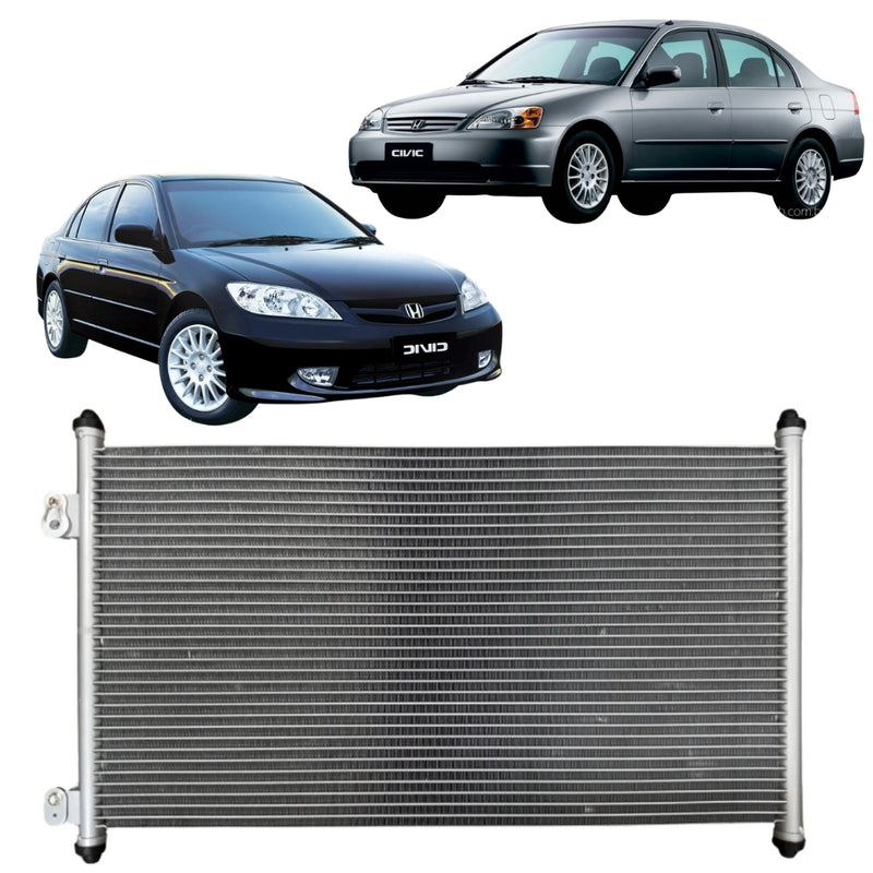 CONDENSADOR AR CONDICIONADO HONDA CIVIC 2001 até 2006