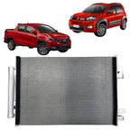 Condensador Ar Condicionado Fiat/ Uno /Mobi /Strada - 1