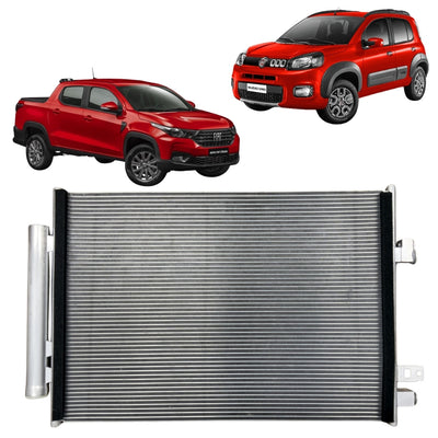 Condensador Ar Condicionado Fiat/ Uno /Mobi /Strada