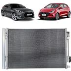 CONDENSADOR AR CONDICIONADO HYUNDAI HB20  / VELOSTER - 1