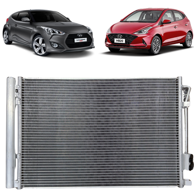 CONDENSADOR AR CONDICIONADO HYUNDAI HB20  / VELOSTER