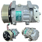 COMPRESSOR Ar Condicionado SANDEN 7H15 SCANIA 8PK 24V - 1