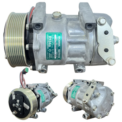 COMPRESSOR Ar Condicionado SANDEN 7H15 SCANIA 8PK 24V