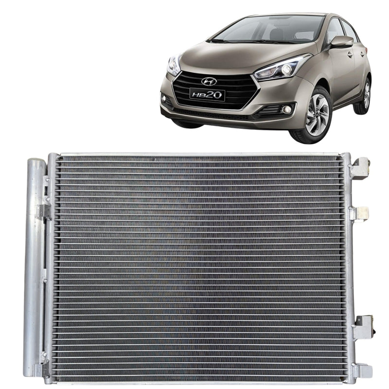 CONDENSADOR AR CONDICIONADO HYUNDAI HB20 1.0 TURBO